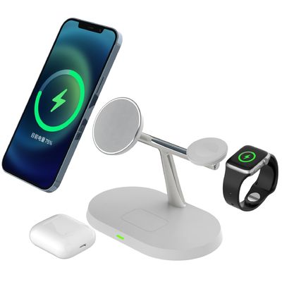 Oem Fast Qi Multifunctional Wireless Charger 3 In 1  Earbuds Use