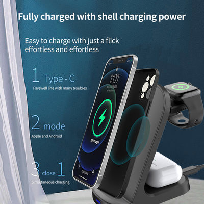 Multifunctional Qi Stand Wireless Charger ,  3 In One Charger Stand  2A